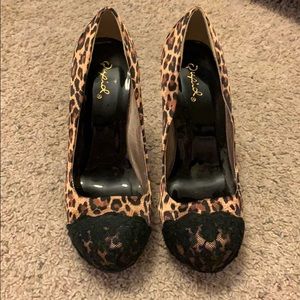 Cheetah print heels